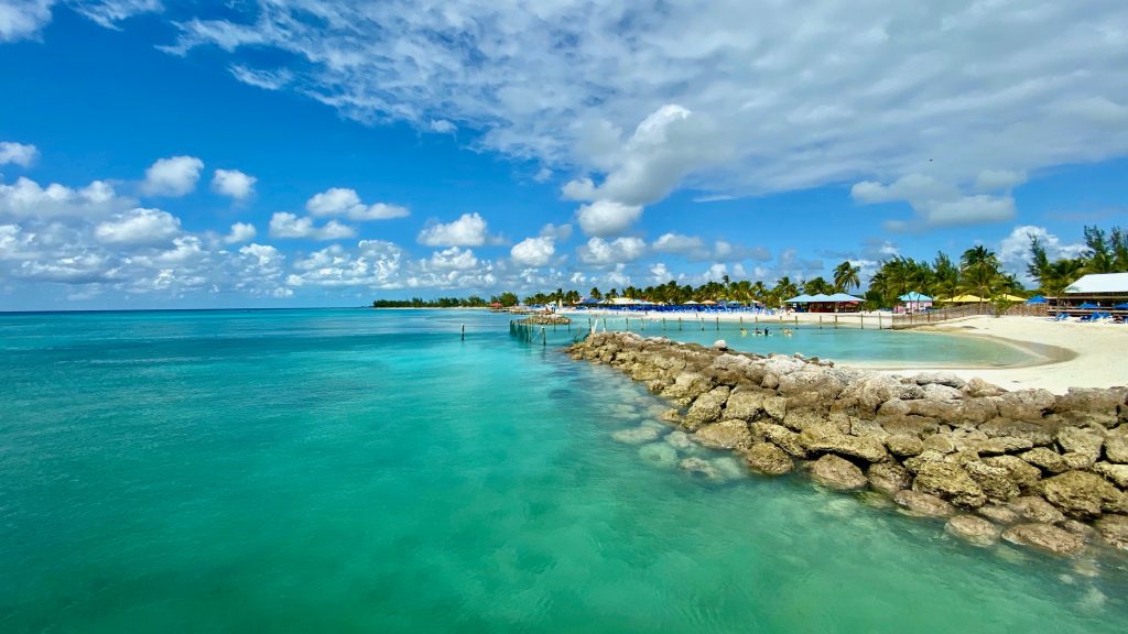 A beach in the Bahamas.