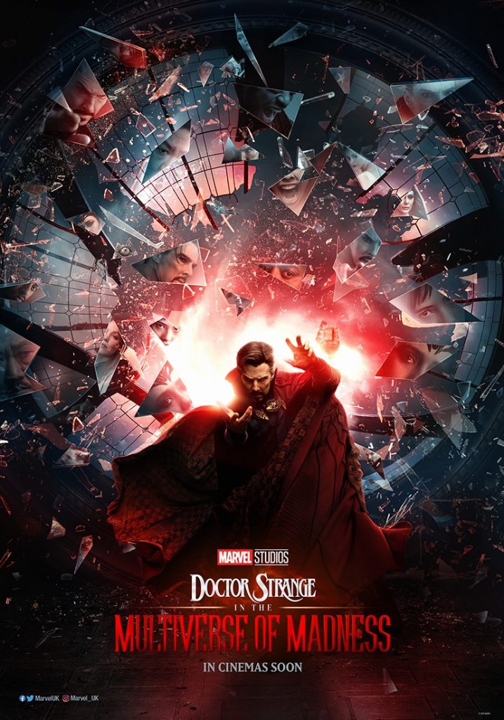 Dr Strange Multiverse of madness movie poster, in cinemas on May 6.