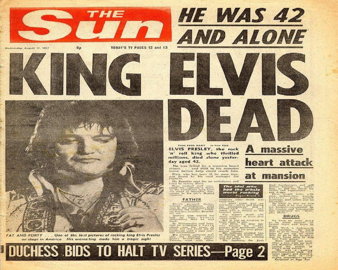 Elvis Presley Died at 42