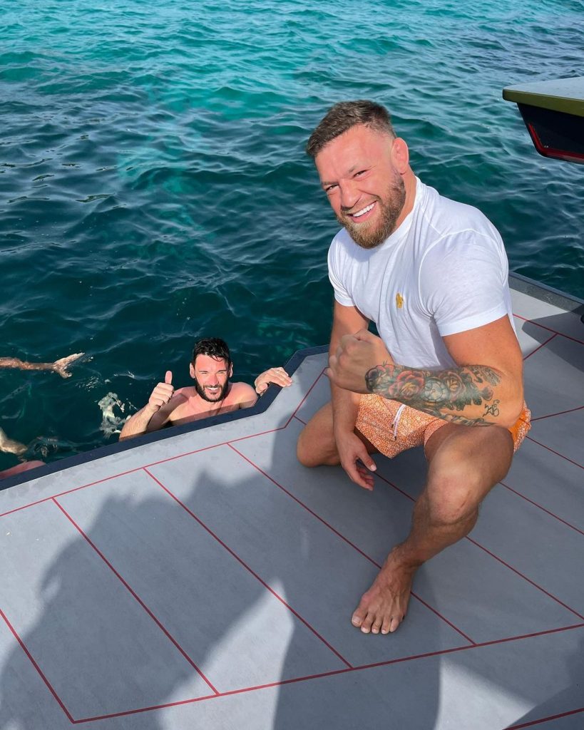 Conor McGregor celebrating father's day