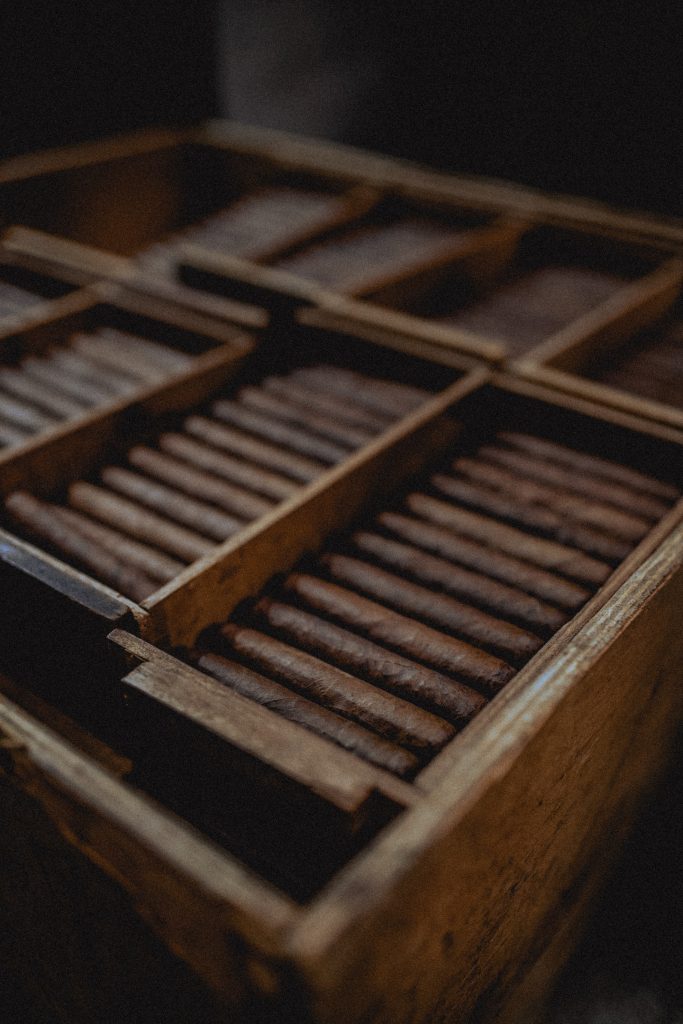 Cigars ageing. 