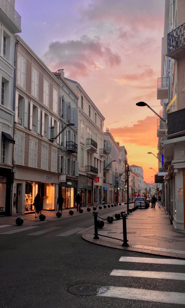 A street in Cannes, France. 